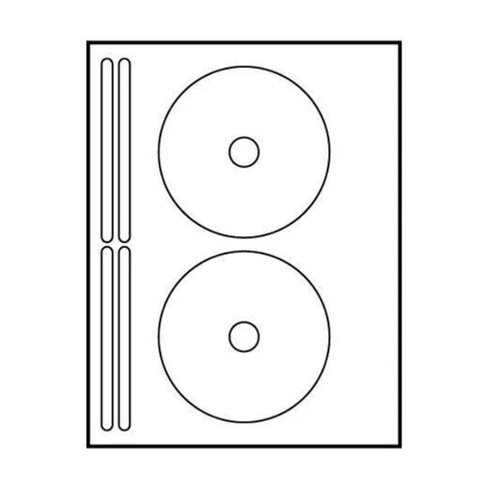 Lot of Polyline Avery #8832 Compatible MCD462W-1 Cd/DVD Matt Labels 2 per sheet
